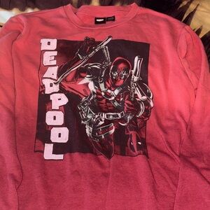 Marvel Red Deadpool Action Sweatshirt